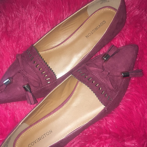 Covington Burgundy Flats 🆕 - Picture 7 of 8